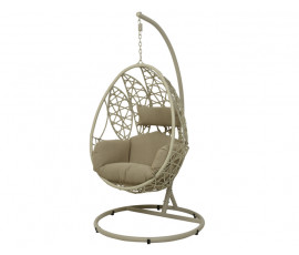 Silla colgante Málaga, color beige