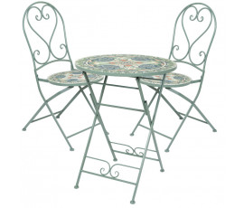 Conjunto Cancún Ø60cm mesa + 2 sillas