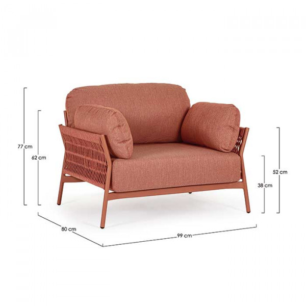 Conjunto Pardis Sierra sofá 2p + sillón + mesita auxiliar