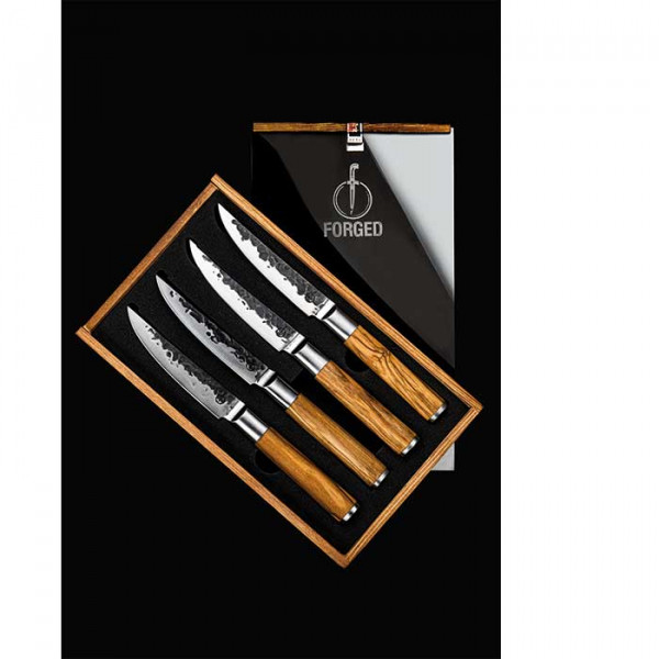 Cuchillos para bistec Forged Olive - juego de 4