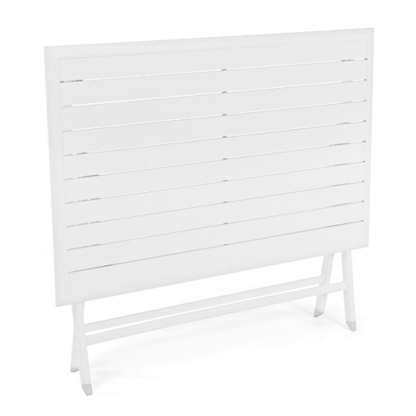 Mesa plegable Elin 110x70, color blanco