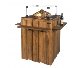 Mesa de pie Happy Cooconing en madera de teca
