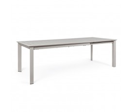 Mesa extensible Konnor 160-240x100, color gris