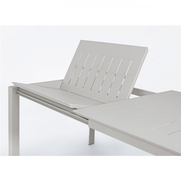 Mesa extensible Konnor 160-240x100, color gris